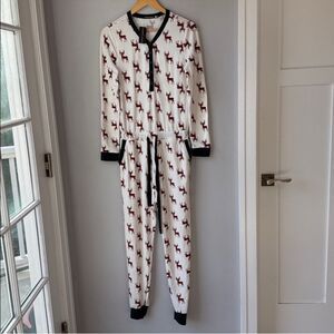 NWT Tart Intimates Tenlie Plaid Reindeer Pajamas Onesie